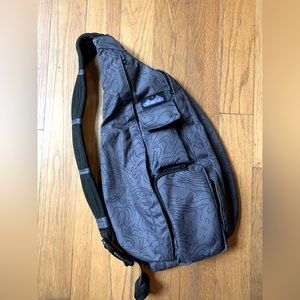 Kavu Rope Sling - Gray Topo Print